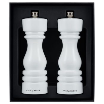 31580 – Cole & Mason – London Mills White Gloss Gift Set 18cm – PK – 03
