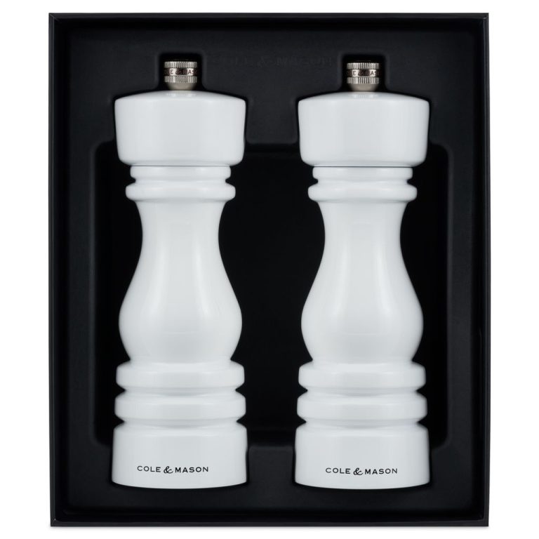 31580 – Cole & Mason – London Mills White Gloss Gift Set 18cm – PK – 03