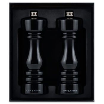 31581 – Cole & Mason – London Mills Black Gloss Gift Set 18cm – PK – 02