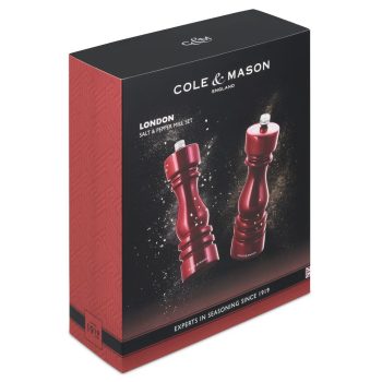 31582 – Cole & Mason – London Mills Red Gloss Gift Set 18cm – PK – 02