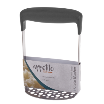 Appetito Stainless Steel Horizontal Potato Masher