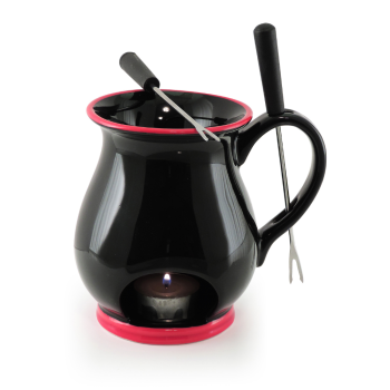 Swissmar Indulge Chocolate Fondue Mug Set Black