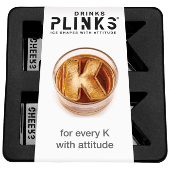 DrinksPlinks Ice Cube Tray Letter K