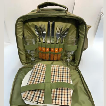 Easy Days Waxed Canvas Picnic Bag 2 Person