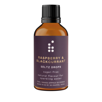 Six Barrel Soda Raspberry & Blackcurrant Seltzer Drops 50ml