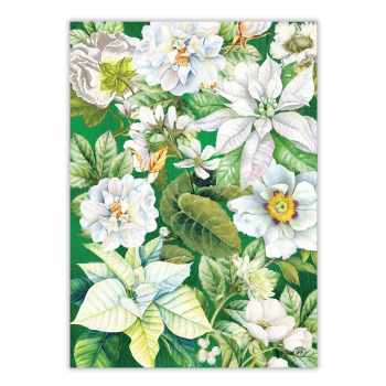 Michel Design Winter Blooms Tea Towel