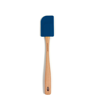 Chasseur Silicone Medium Spatula with Wooden Handle Blue