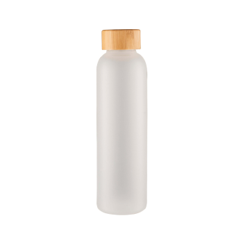 12445 Frosted white Glass Bottle