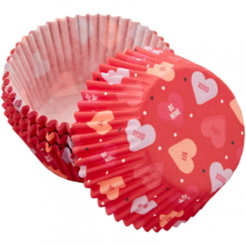 Wilton Candy Hearts Cupcake Cases Pack of 75