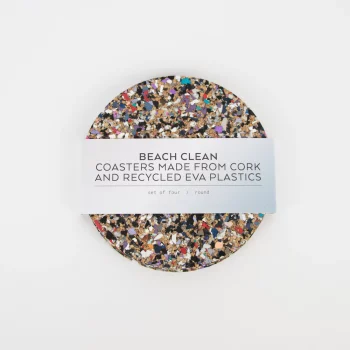 LIGA Beach Clean Round Coasters Set of 4