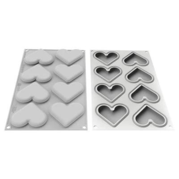 Silikomart 3D Silicone Mould Mini Love Story 8 Cavity