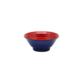 Red Navy Ripple Bowl