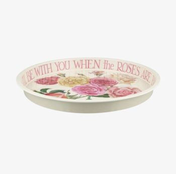 Roses Round tray side