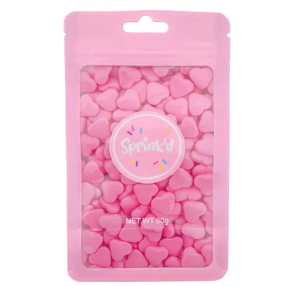 Sprink’d Hearts Pink 12mm 60g (1)