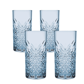 Pasabahce Timeless Highball Blue 450ml Set of 4