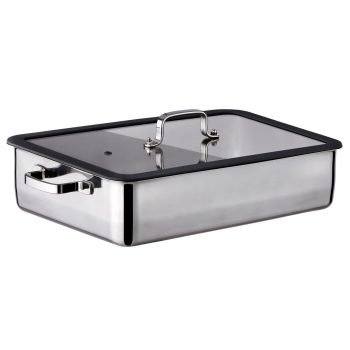 Inoxriv Premium Deep Roaster with Lid 36x25cm