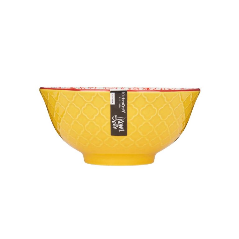 79409 – MIKASA – Does it All Bowl Yellow Floral – HR – 03