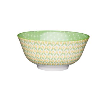 79412 – MIKASA – Does it All Bowl Geometric Green – HR – 01
