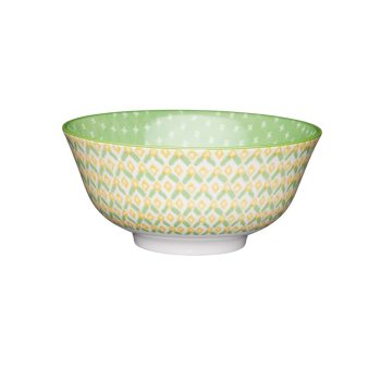 Mikasa Does It All Bowl Geometric Green 16cm
