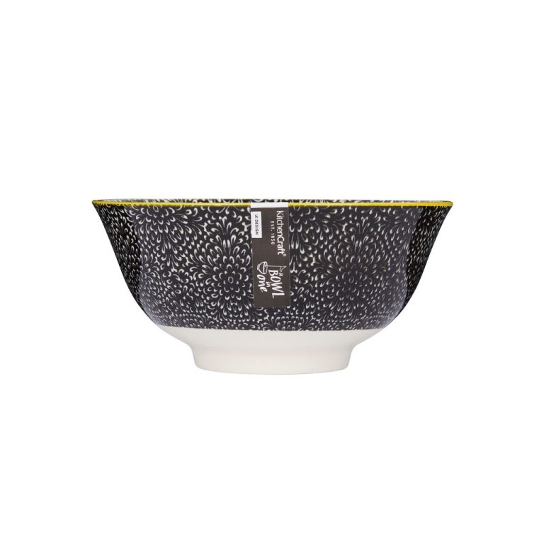 79413 – MIKASA – Does it All Bowl Black Floral – HR – 03