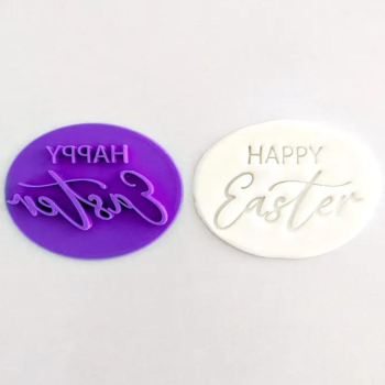 Happy Easter Oval Stamp (1)