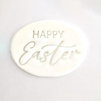 Happy Easter Oval Stamp (2)