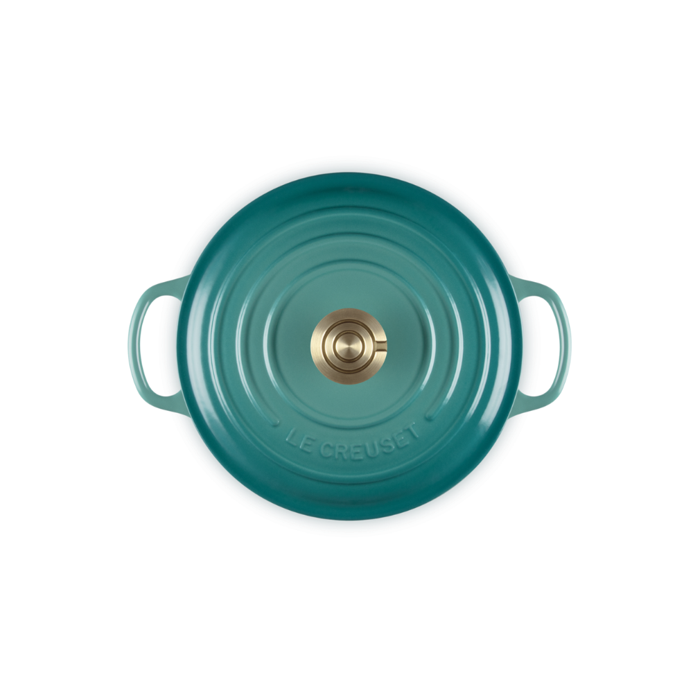 Le Creuset Casserole Round 20cm Bleu Riviera (2)