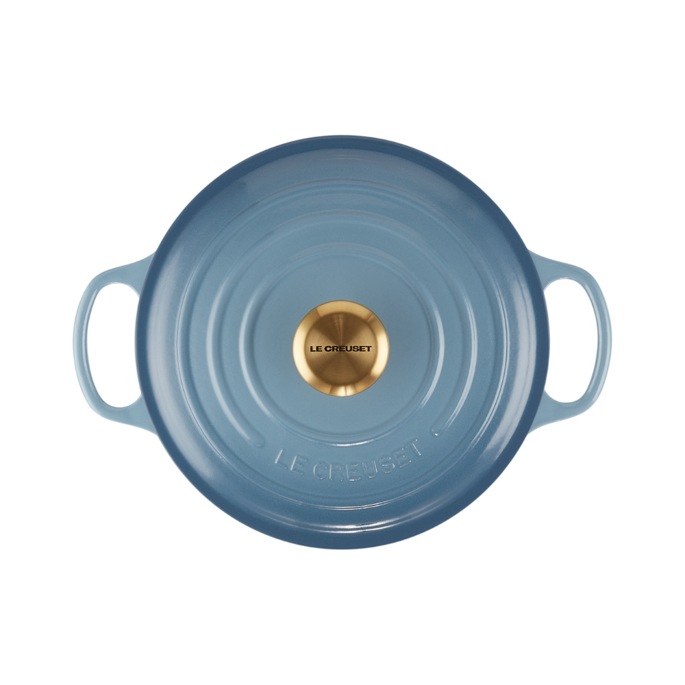 Le Creuset Cast Iron 24cm Casserole Chambray (1)