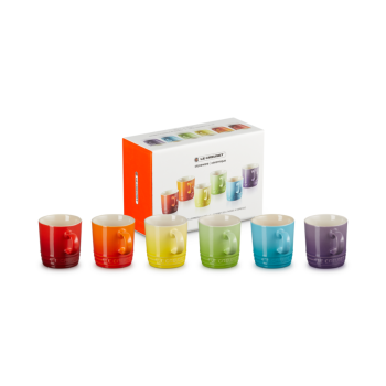 Le Creuset Rainbow Collection Espresso Mug 100ml Set of 6