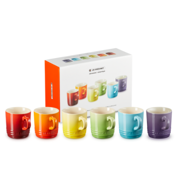 Le Creuset Rainbow Mug 200ml Set of 6