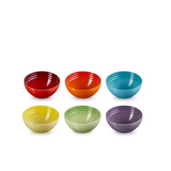 Le Creuset Rainbow Snack Bowl Set of 6