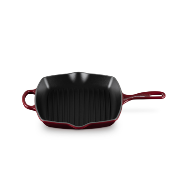 Le Creuset Signature Cast Iron Square Grillit 26cm (13 Colours) - Garnet