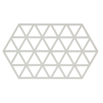 Zone Denmark Triangles Trivet Silicone Large Warm Grey