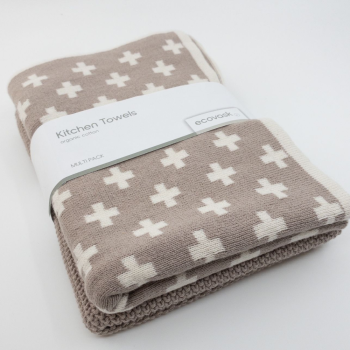 Ecovask 2 Pack Towel Combo Cashew