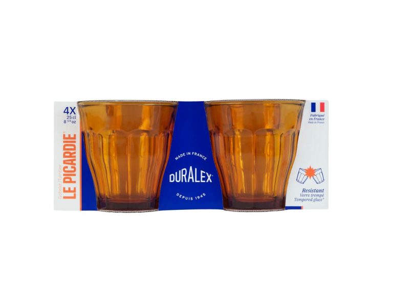 88084 – Duralex – Picardie Amber Tumbler 250ml Set 4 – PK – 02