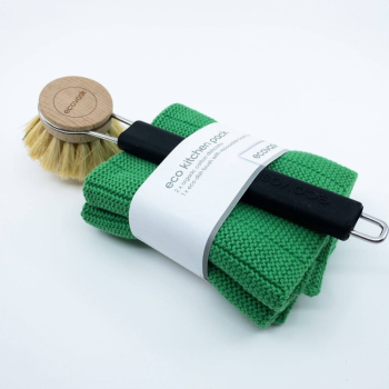 Ecovask Cloths and Brush Gift Set 3 Shamrock