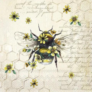 IHR Cocktail Napkin Bee Queen