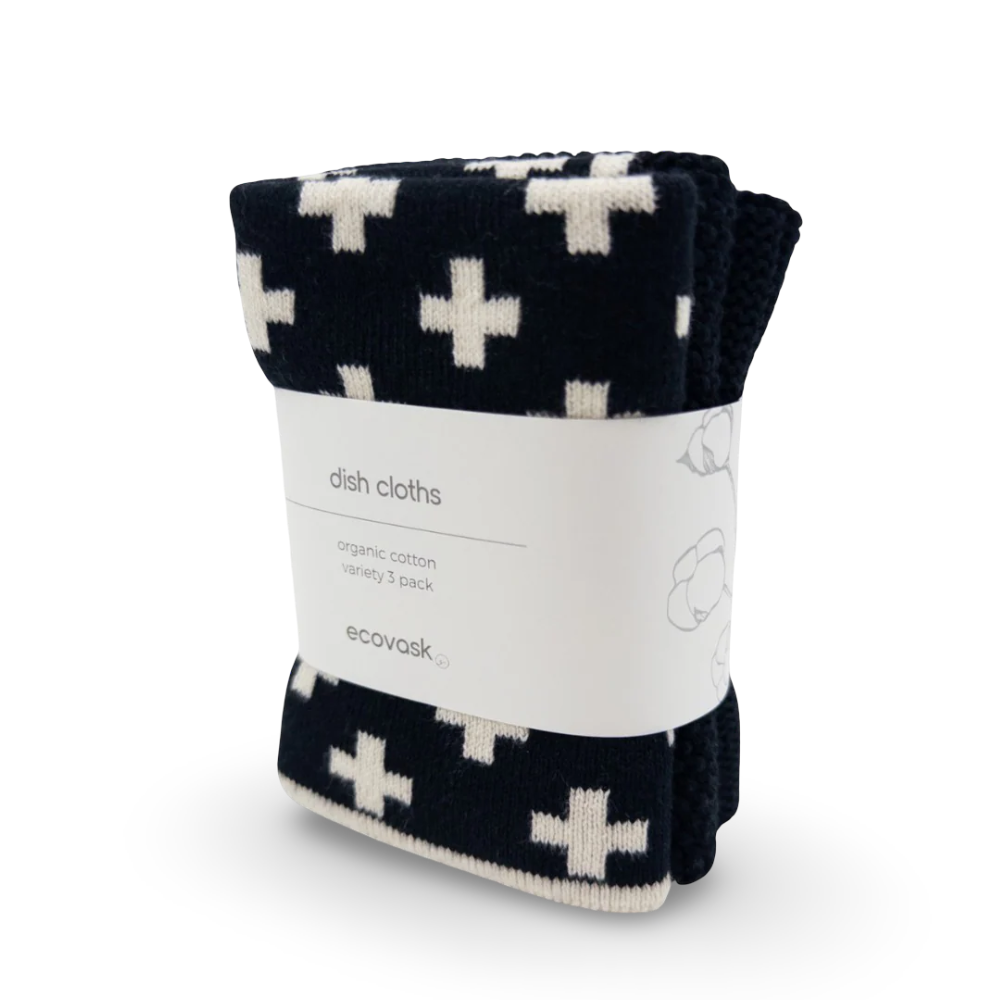 Ecovask Mixed Cloths 3 Pack Poppy Seed (1)