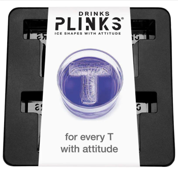 DrinksPlinks Ice Cube Tray Letter T