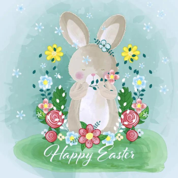 Paper+Design Lunch Napkin 33cm Happy Easter Bunny