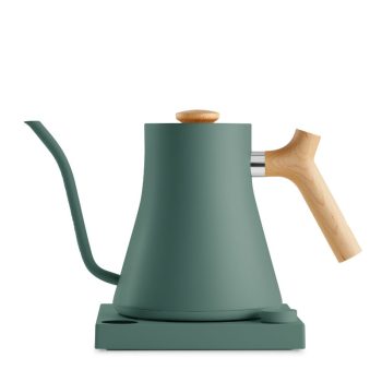 Fellow Stagg EKG Electric Kettle Smoke Green with Maple Handle