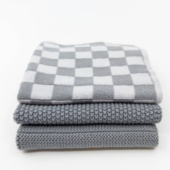 Ecovask Mixed Cloths 3 Pack Steel