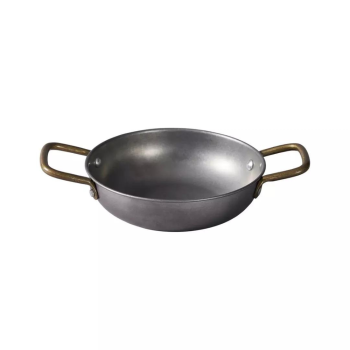 Moda Vintage Stainless Steel Round Serving Dish Small