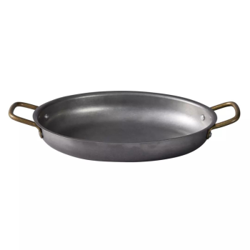 Moda Vintage Stainless Steel Oval Serving Dish Large