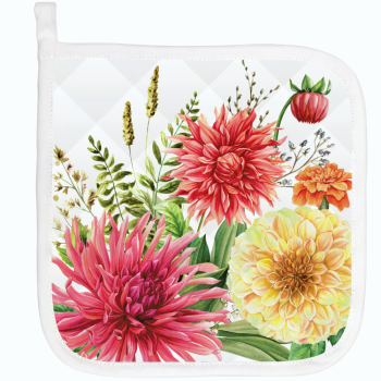 Michel Design Works Dahlias Pot Holder