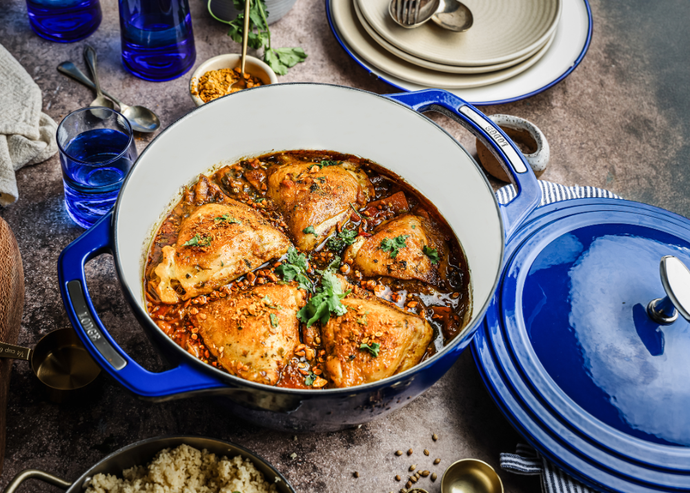 Lodge Enamel Blue LS Chicken