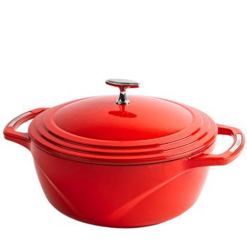 Lodge USA Enamel Cast Iron Dutch Oven Cherry on Top (3 Sizes)
