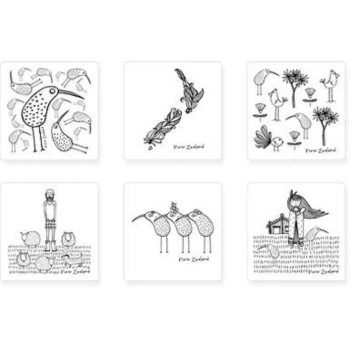 Karen Design New Zealand Coaster Set of 6 V2