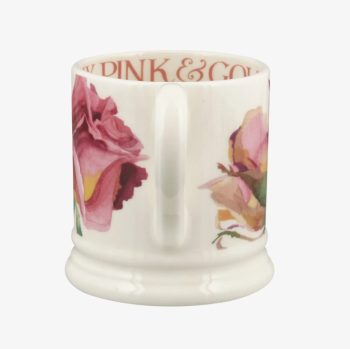 Roses All My Life Half Pint Mug Handle Side 2