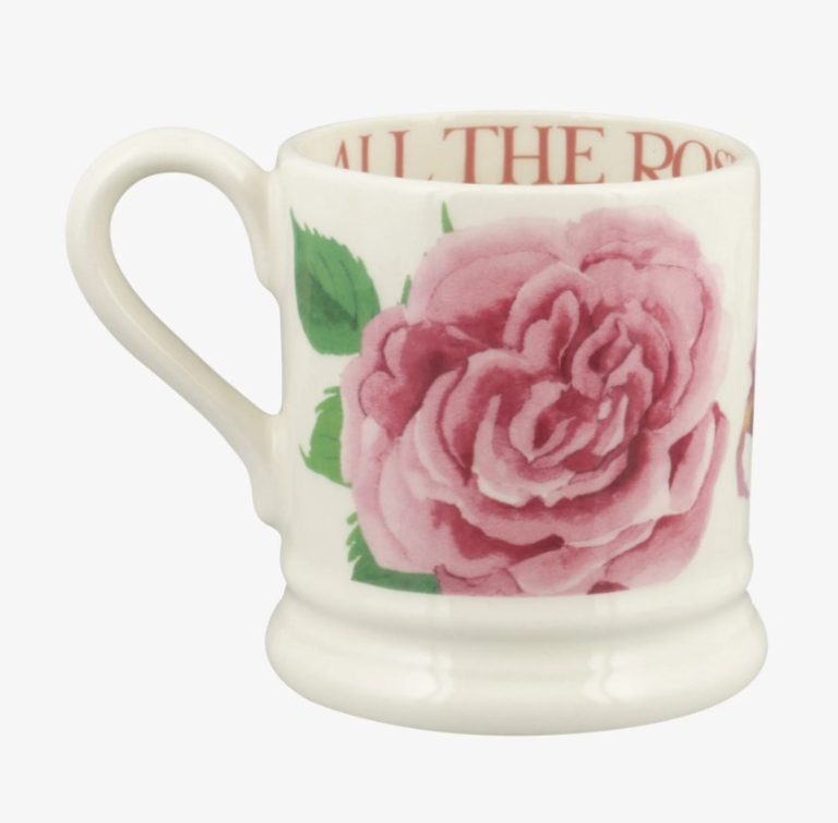 Roses All My Life Half Pint Mug back